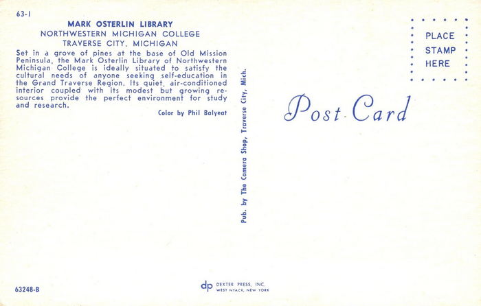 NMC Library (Mark Osterlin Library) - Archive Photo And Postcard